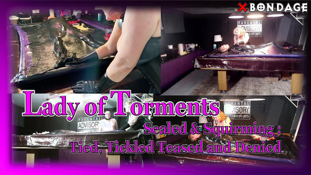 Lady of Torments - Sealed & Squirming: Vac Bed Tickling With Busty Slut Tammy
