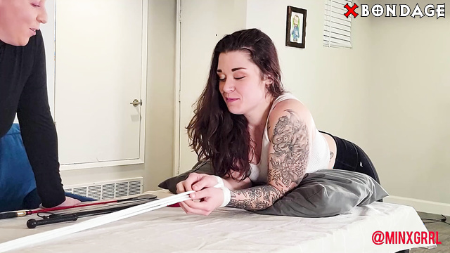 Minx Grrl's Fetish Corner - Roped And Spanked: Two Tops Turn The Brat’s Ass Pink