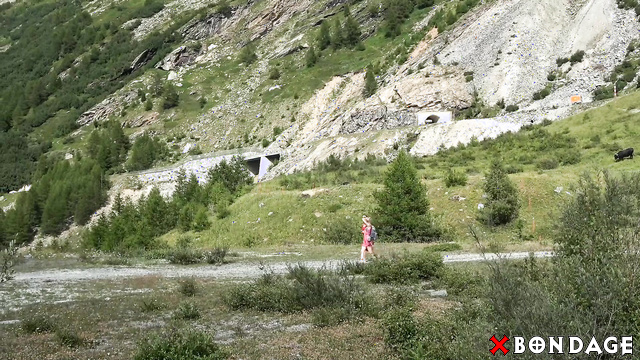 Hogtied in The Alps: Embarrassed Bikini Ladies Captured by Horny Voyeur