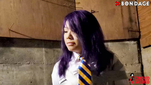 Cinched And Secured - Katana Can’t Escape: Basement Bondage in Schoolgirl Roleplay