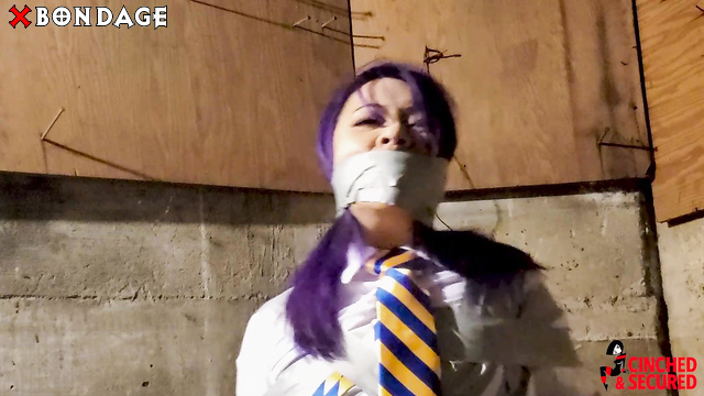 Cinched And Secured - Katana Can’t Escape: Basement Bondage in Schoolgirl Roleplay