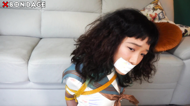 Alter Ego - Babysitter Maya Bound in Hogtied: Schoolgirl Outfit Hide and Seek