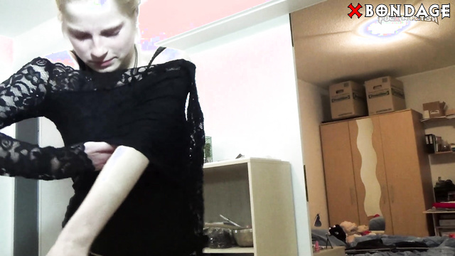 Fuck'n'fetish - Spanking & Whipping Naked Slave Pig by Leather Belts Part 1