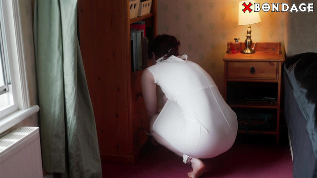 Restrained Elegance - Kitty Quinzell: Maid Service Collared And Ballgagged