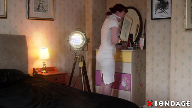Restrained Elegance - Kitty Quinzell: Maid Service Collared And Ballgagged