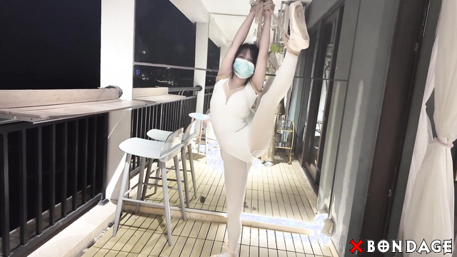 OrangeXXOO Bondage - Skinny Ballerina Show Her Maximum Flexibility Training