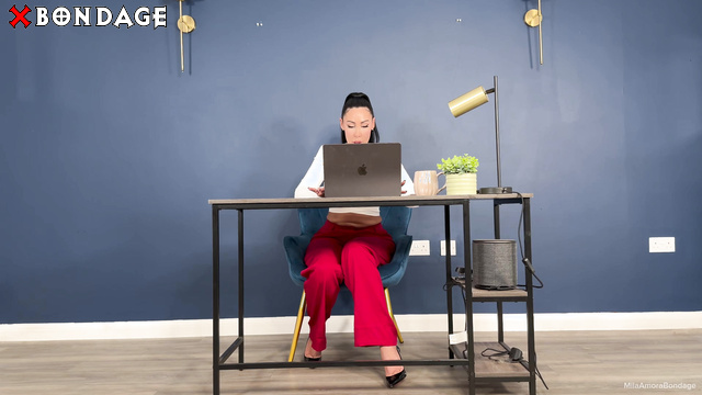 Milaamorabondage - Beautiful Isla Touched With Tenderness And Passion During Office Punishment By Mila