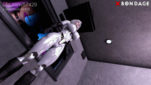 Face Slapping Strapped Slave: Sexy Fembot With Big Breast Testing Wild Ride