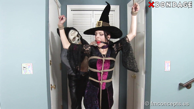 FM Concepts 1080p Bondage Store - Helpless Beautiful Sorceress Edanya Drools All Over Herself