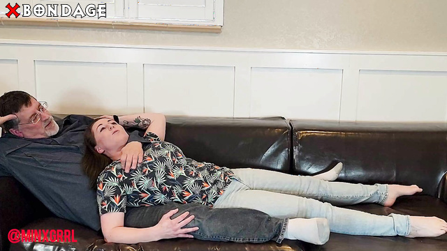 Minx Grrl's Fetish Corner - Busty MILF Mummified Forever In Blue Tape