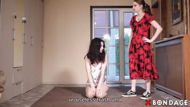 Russian Girls In Fetish - Trash Slave Humiliation Trip: Discarded And Left Behind At The Backdoor
