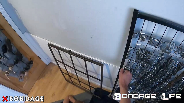 Bondage Life - Ass Up And Listening To Master Commands: Tiny Cage For Rachel Greyhound