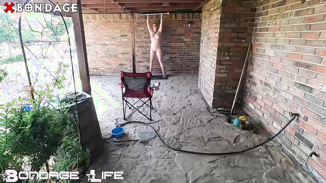 Bondage Life - Heavy Steel Liftings With Naked Busty Rachel Greyhound Outdoors