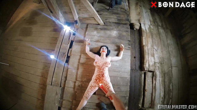 Brutal Master - Dripping And Hot Wax Covered Full Naked Body Of Gorgeous Angel Knight