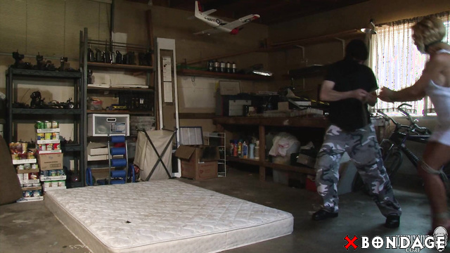 Dungeon Corp - Cherie Deville Endures Groping And Torment Inside The Master's Garage