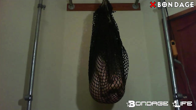 Bondage Life - Captured In A Black Net: Naked Slave Rachel Greyhound Is Bound And Horny