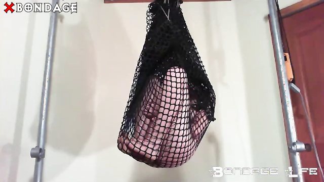 Bondage Life - Captured In A Black Net: Naked Slave Rachel Greyhound Is Bound And Horny
